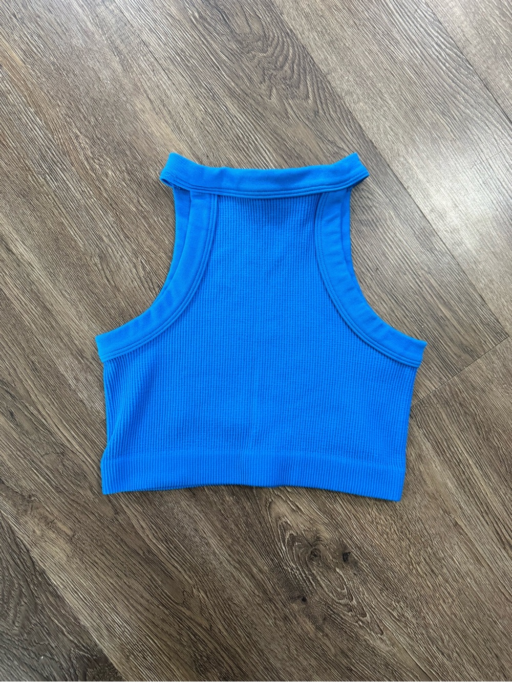 Cotton On Blue Ribbed Crop Top
Size XS/S